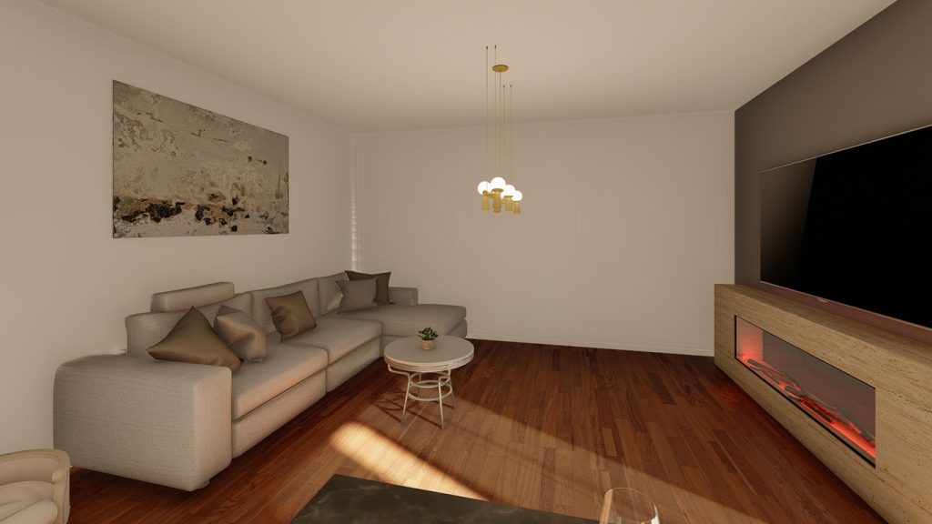 3D slika dnevnog boravka